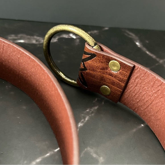 Unique Celtic Design Brown Belt